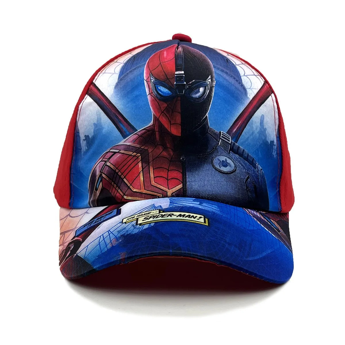 Marvel Spider-Man animefigur, basebollkeps, barnkeps med skärm, bomull/polyester, huvudbonad, solskydd för alla årstider, presenter