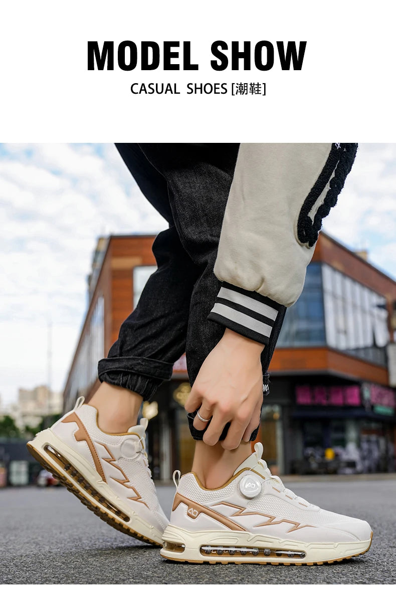 Spring & Summer Men's Running Shoes  Outdoor Hiking,Wear-Resistant Trail Shoes with BOA Closure,Breathable Sports & Casual Style