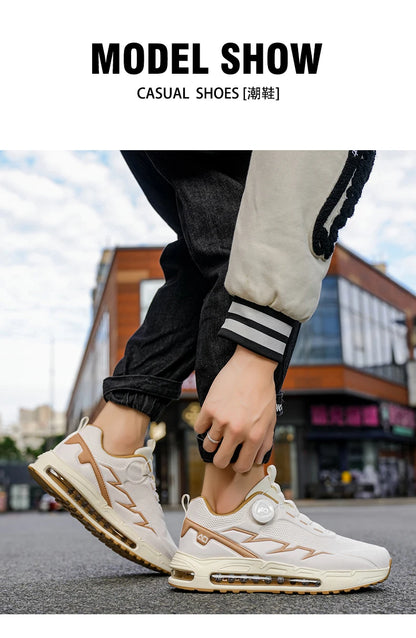 Spring & Summer Men's Running Shoes  Outdoor Hiking,Wear-Resistant Trail Shoes with BOA Closure,Breathable Sports & Casual Style