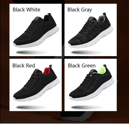 Sports Men Running Jogging Shoes Casual Sneakers Outdoor Lace Up Breathable Mesh Light Tennis Outdoor Walking Size 39-46