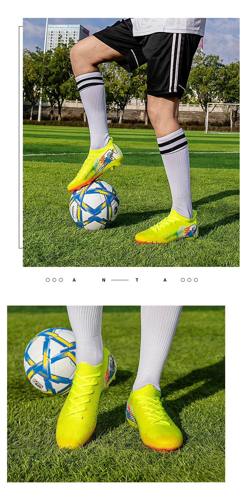 New Men Soccer Shoes Grass Ultralight Sport Comfortable Adult Non-Slip Football Boots Outdoor Cleats Sport Futsal Training Match