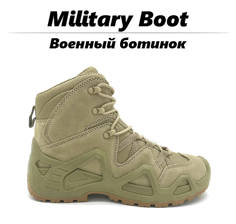 Lynjacye – zielone buty bojowe o średniej wysokości dla mężczyzn i kobiet, rozmiary 39–46, buty outdoorowe, treningowe, turystyczne, pustynne, do wspinaczki, Bota Masculina