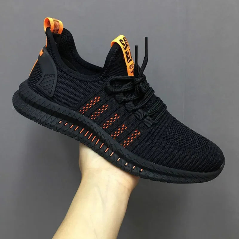 Modne męskie trampki, siateczkowe buty codzienne, buty męskie sznurowane, lekkie buty wulkanizowane, trampki do chodzenia, Zapatillas Hombre