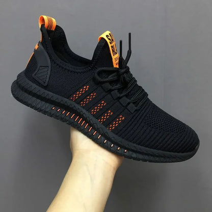 Modne męskie trampki, siateczkowe buty codzienne, buty męskie sznurowane, lekkie buty wulkanizowane, trampki do chodzenia, Zapatillas Hombre