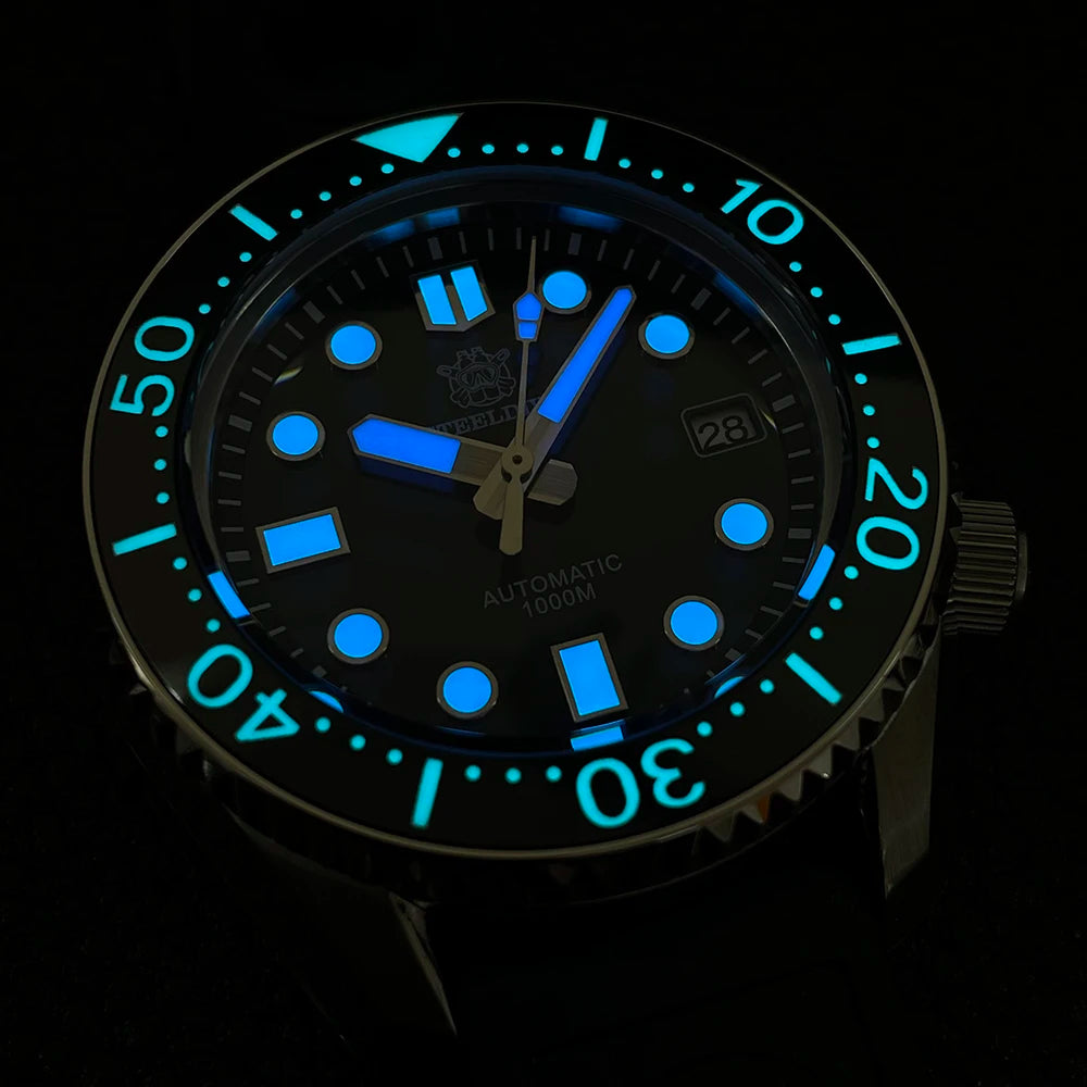 STEELDIVE SD1968 44MM Ceramic Bezel Insert Stainless Steel Case 1000m Waterproof NH35 Dive Watch Automatic