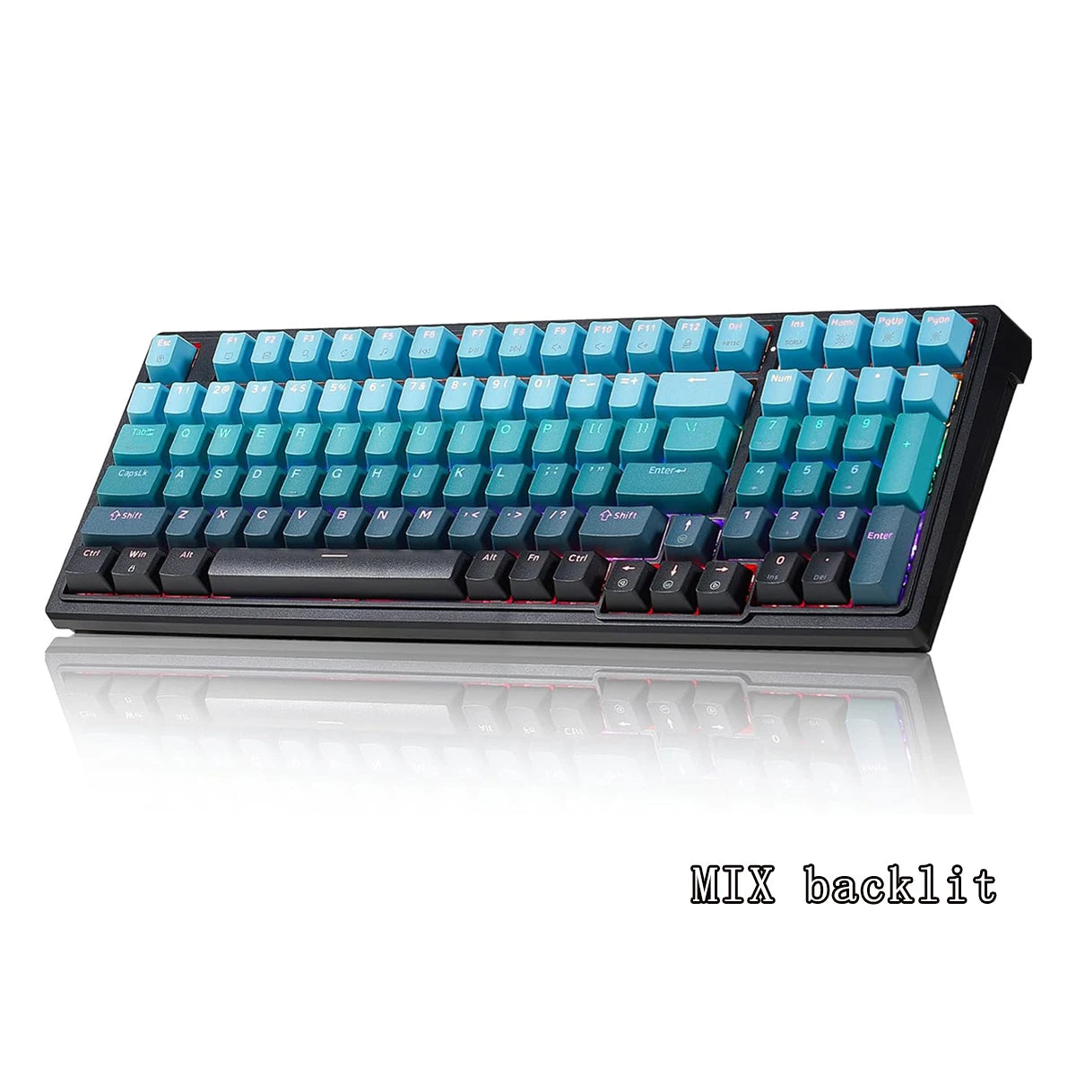 HEXGEARS M2 Mechanical Keyboard 87 Key Hot Swap PBT Gasket Structure White Backlit Macro Defined Gaming Mechanical Keyboard