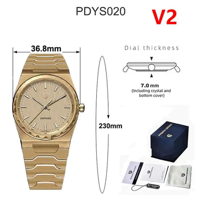 PAGANI DESIGN 2026 New 7mm Fashion Men's V2 Quartz Watch 10Bar Waterproof Stainless Steel Sapphire C3 reloj hombre Watches male