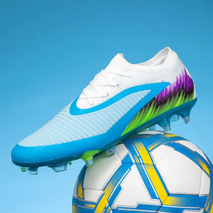 New Men Football Boots Cleats Shoes Soccer Long Spikes FG Ultralight Training Soccer Shoes Non-Slip Outdoor Match Drop Shipping