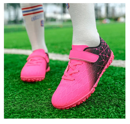 New Men Soccer Shoes Girls Cleats Outdoor Match Training Sport Football Boots Long Spikes Comfortable Breathable Boys Non Slip