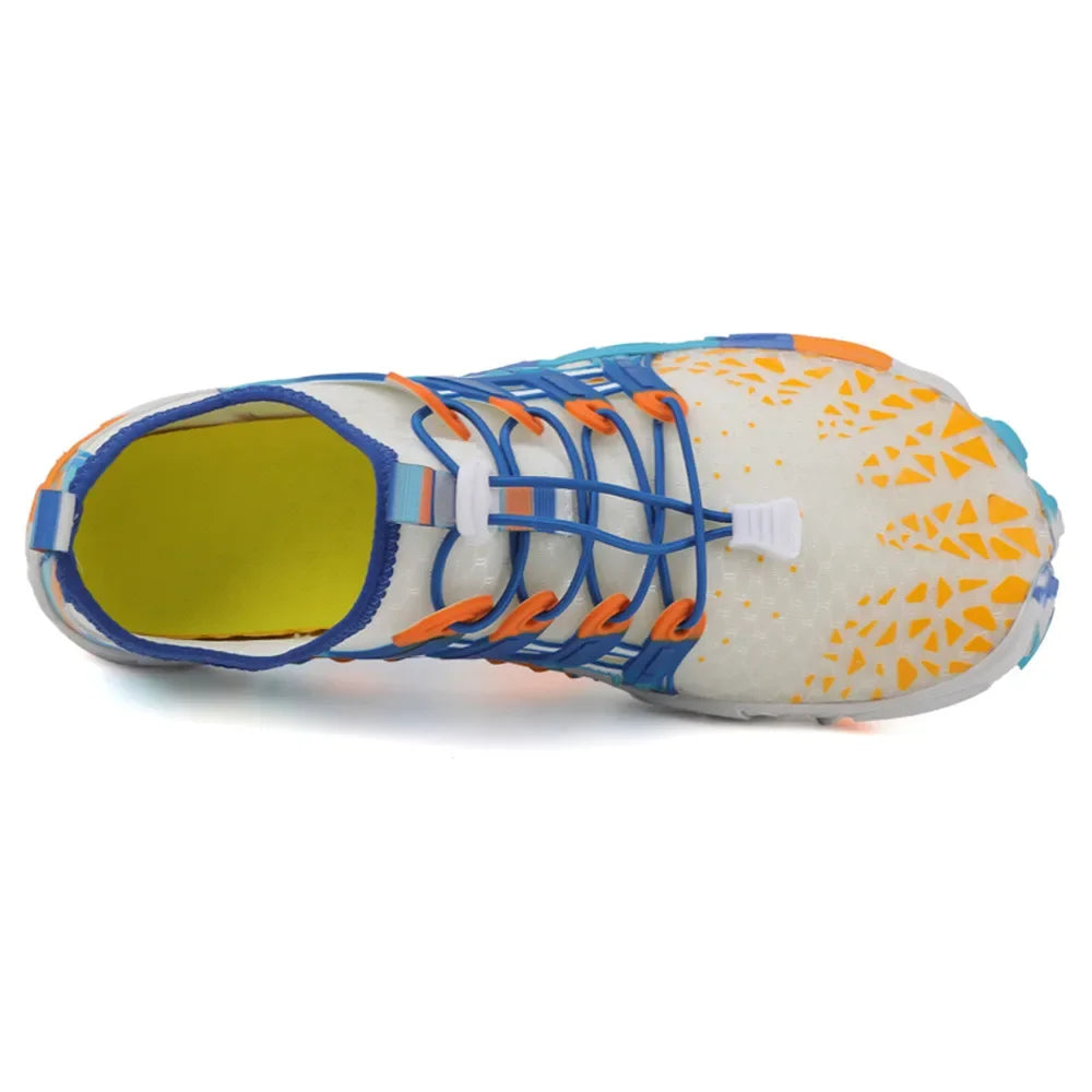 Men Women Water shoes Upstream Wading Swimming Barefoot Five Fingers Aqua Shoes Colorful Beach Seaside Light Unisex Sneakers New