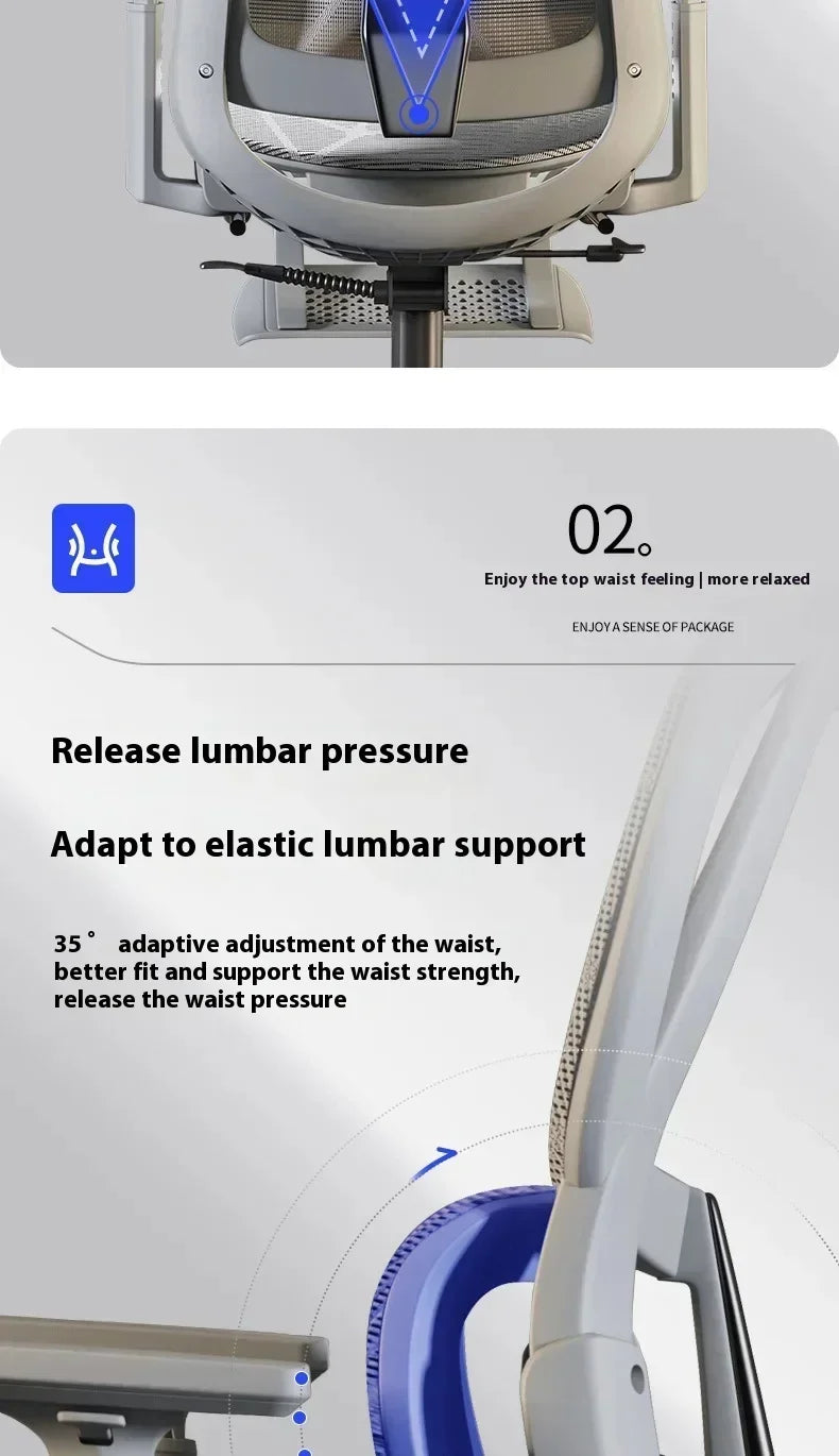 Office Chair Gaming Desk Ergonomic Computer Adjustable Armrests 3D Headrest Chair Lift Chair Back Can Tilt Back with Foot Pedals