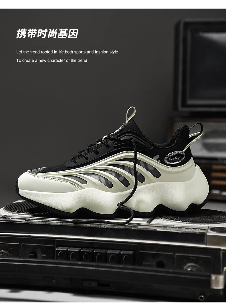 Luxury Men's Sneakers Casual Breathable Trainer Race Fashion Loafers Running Shoes for Male Tenis