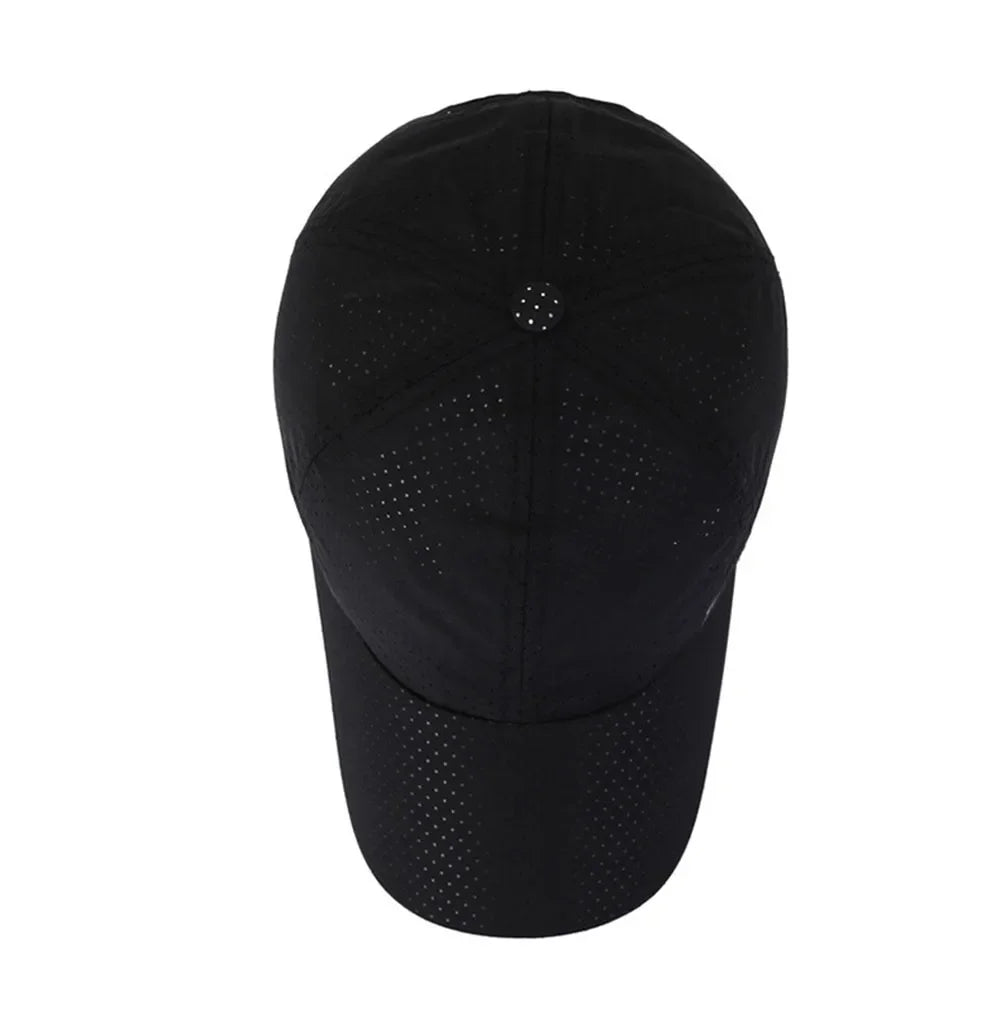 Men Women Mesh Moisture-Waging Quick Dry Baseball Cap Male Summer Female Originality Adjustable Breathable Sun Visor Fishing Hat