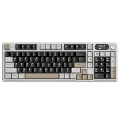 ATTACK SHARK X98PRO Tri-mode Gasket Mechanical Keyboard with TFT Screen & Knob, 99 Keys Layout, 5-Layer Foams, Hot-Swap, RGB