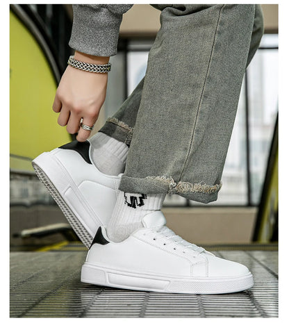PU Leather Men Shoes Sneakers Trend Casual Shoes Leisure Male Sneakers Footwear Men Vulcanized Shoes Couple Shoes Women Shoes
