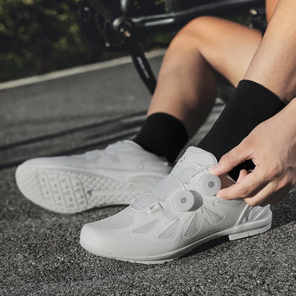 Scarpe da mountain bike non bloccanti da uomo senza tacchette, scarpe da ciclismo su strada RB Speed senza tacchetta, sneaker MTB da donna per pedali flat