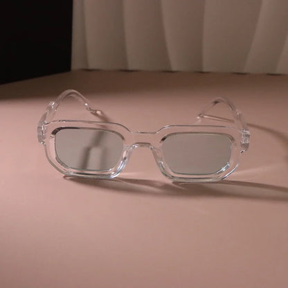 New Rectangle Sunglasses Women Men Luxurious Brand Designer Casual Sun Glasses Female Male Plastic Personality Outdoor Eyewear