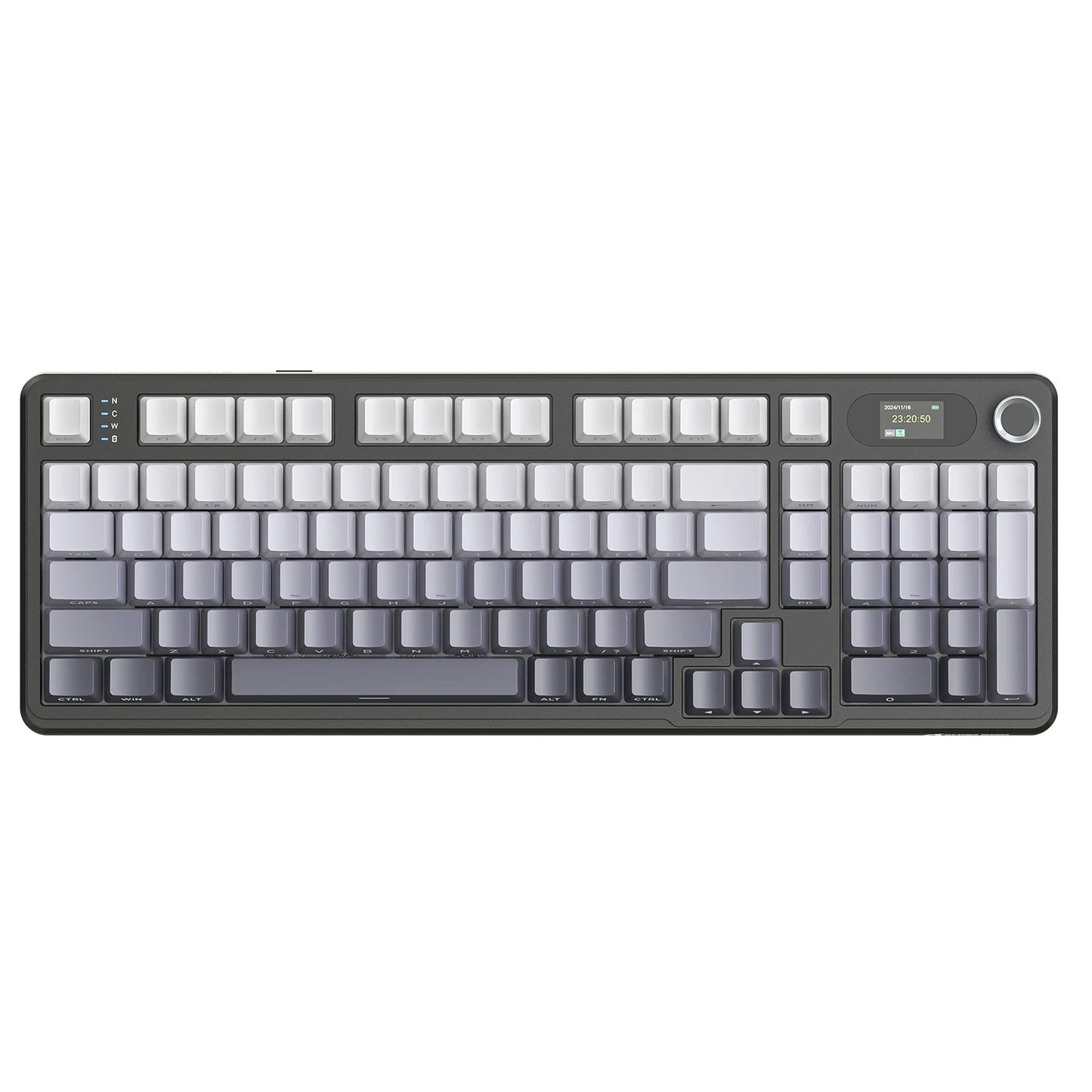 ATTACK SHARK X98PRO Tri-mode Gasket Mechanical Keyboard with TFT Screen & Knob, 99 Keys Layout, 5-Layer Foams, Hot-Swap, RGB