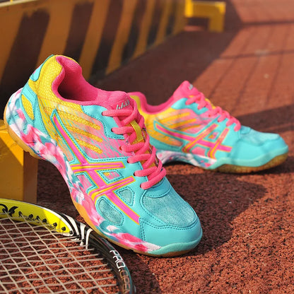 Sapatilhas Novas 2022 para Mulher e Homem, Ténis de Badminton Leves Pretos, Respiráveis, para Desporto ao Ar Livre, Treino e Atletismo, Verde