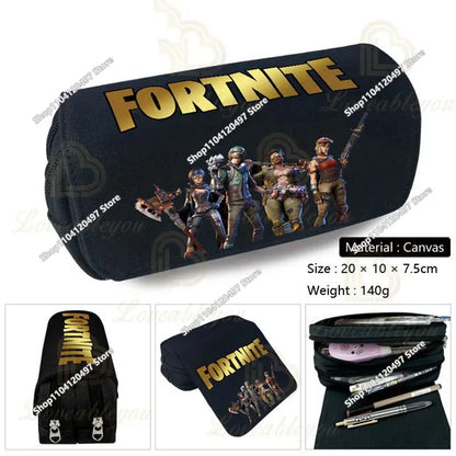 Estojo Escolar de Grande Capacidade Victory Royale para Rapazes e Raparigas, Fortnite Peely Llama Hero, Caixa para Canetas para Crianças e Adolescentes