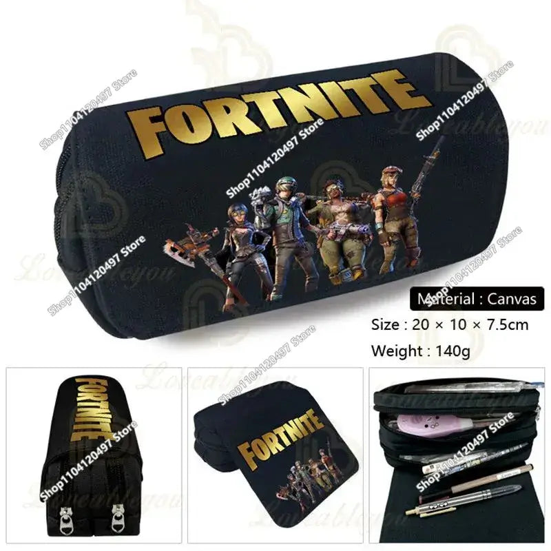 Victory Royale Astuccio portapenne per studenti ragazzi e ragazze, ispirato a Fortnited, grande capacità, Peely Llama Hero, astuccio per bambini, ragazzi e adolescenti