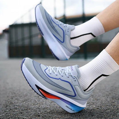 Mens Running Shoes Autumn Breathable Marathon Professional Lightweight Sneakers Flat Comfortable Casual Tennis Shoes for Men