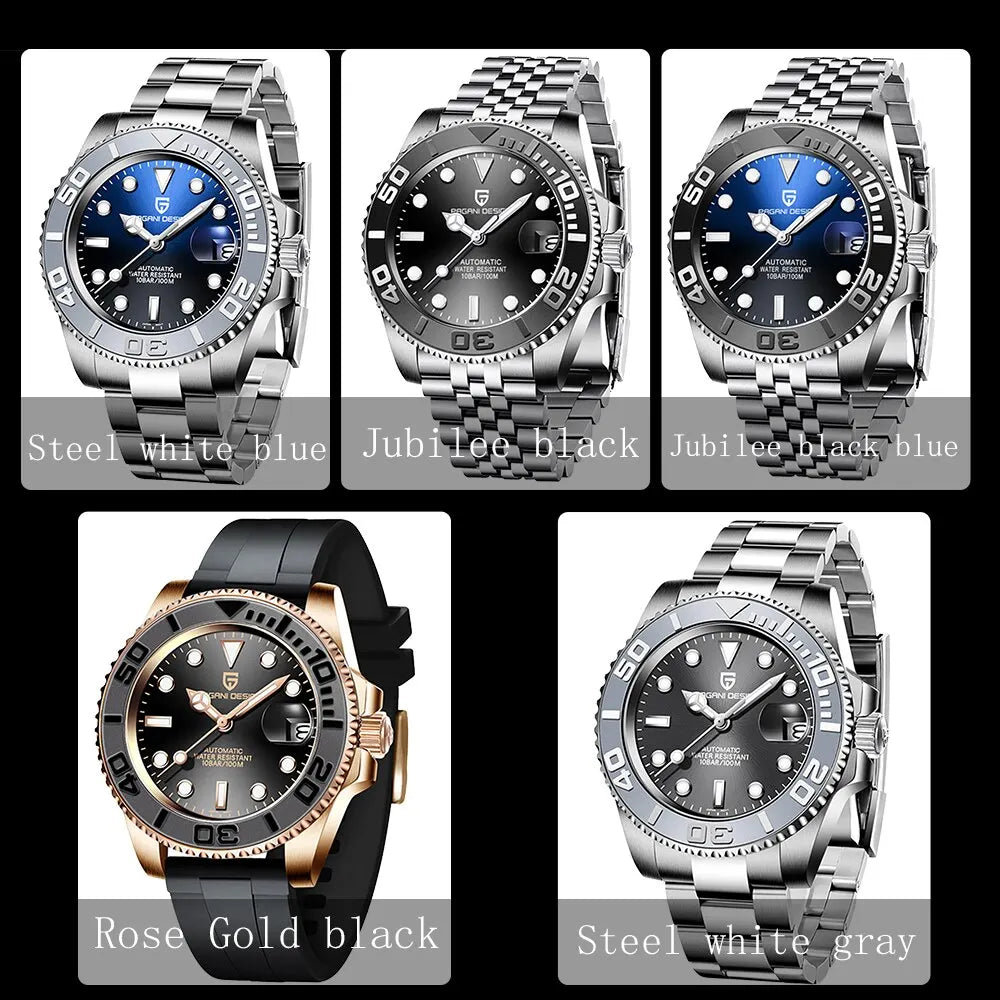 PAGANI DESIGN V3 40MM  Men Mechanical Wristwatch Sapphire Luxury Automatic Watch Men's Stainless Steel Waterproof watches