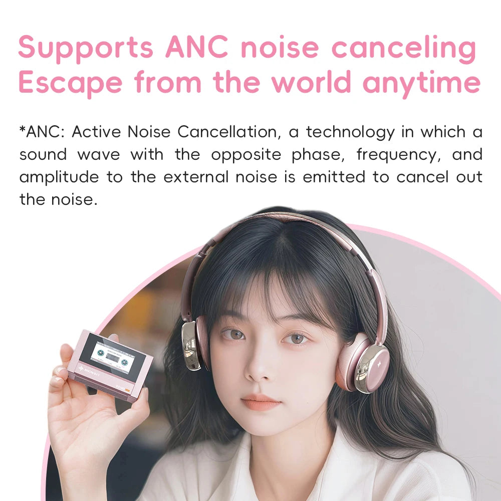 FiiO ANYTIME Bluetooth 5.4 Wireless Headphones with Noise Cancelling, Hi-Res Audio Over-Ear Bluetooth Headphones with Mic, Premium Wireless Earphones