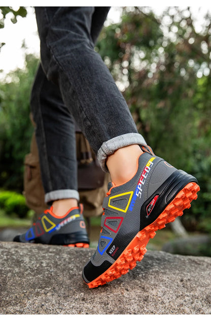 Men's Hiking Shoes Outdoor Sports Shoes Lace-up Hiking Shoes Women's Hiking Sports Shoes Non-slip Hunting Tactical Sports Shoes