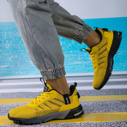 Men Running Shoes Lightweight Breathable Jogging Sport Shoes Male Lace-up Fashion Comfort Non-slip Casual Sneakers Man