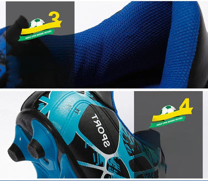 Buty piłkarskie dla dzieci Sports Society Field Chłopięce buty do piłki nożnej Futsal Szybkie buty do halowej piłki nożnej Oryginalne buty z kolcami do kostek Buty piłkarskie