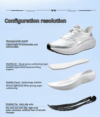 New Men's Running  Shoes Slow Running Shock-Absorbing Wear-Resistant Lightweight Fitness SportsShoes 8055