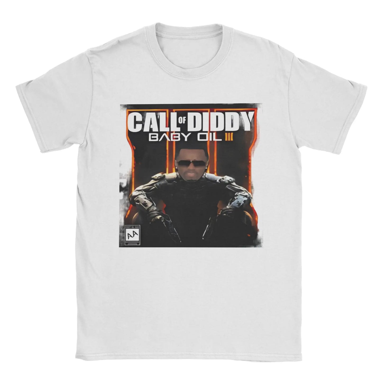 Pánské tričko Call of Diddy Party Brainrot Sigma, humorné tričko ze 100% bavlny, krátký rukáv, tričko s kulatým výstřihem, klasické oblečení
