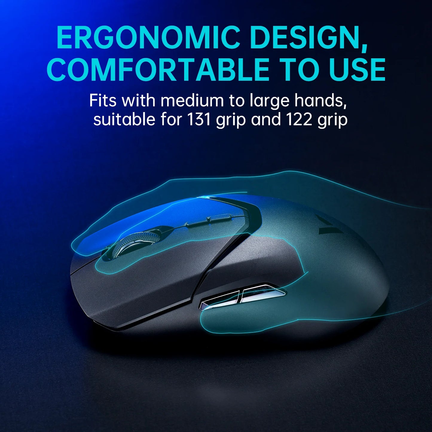 Rapoo VT9PRO PAW3398 Wireless Gaming Mouse 68g Wired Programmable Ergonomic Mice 26000DPI Type C Rechargeable PC Gamer Accessory