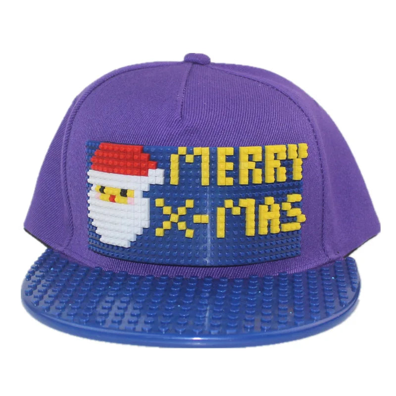 Crtani patchwork bejzbol kape, uradi-sam blokovi, snapback kape, hip hop kape za muškarce i žene, odvojivi pikseli, kape za tatu, dječje kape, kape za odrasle