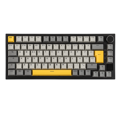 ISO-ES Layout EPOMAKER X AJAZZ AK820 PRO 75% Spanish Layout Wired/2.4GHz/BT Mechanical Keyboard with Screen & Knob for PC/Mac