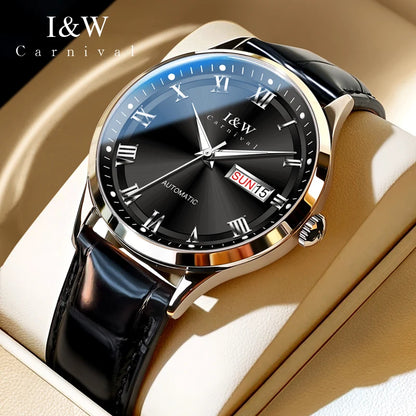 Carnival Brand High-end Series I&W Mechanical Watches Luxury Sapphire MIYOTA Movement Automatic Watches HD Luminous Reloj Hombre