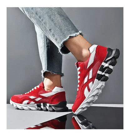 Brand Trend Size 46 47 48 Men's Wear-resistant Cushioning Thick-soled Fitness Sneakers Outdoor Breathable Running Shoes for Men