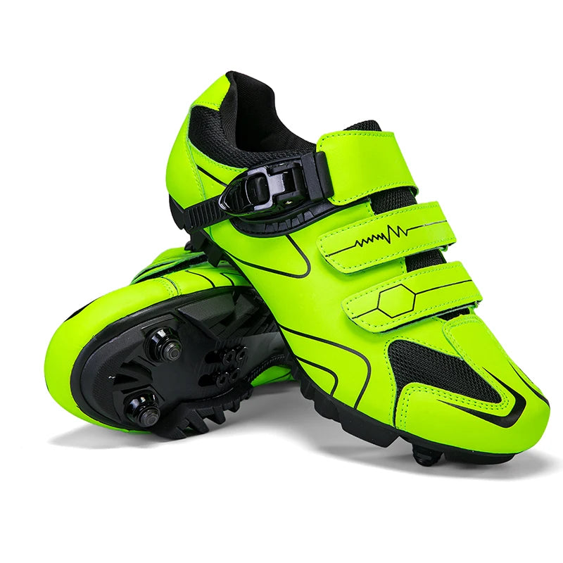 Neutralne buty rowerowe MTB, kompatybilne z butami szosowymi Pelaton, męskie buty sportowe do jazdy na rowerze, z odblaskowymi paskami