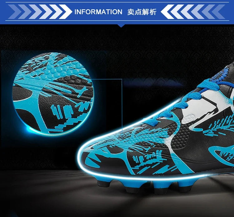 Buty piłkarskie dla dzieci Sports Society Field Chłopięce buty do piłki nożnej Futsal Szybkie buty do halowej piłki nożnej Oryginalne buty z kolcami do kostek Buty piłkarskie