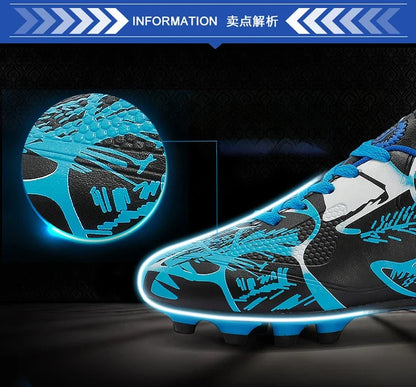 Buty piłkarskie dla dzieci Sports Society Field Chłopięce buty do piłki nożnej Futsal Szybkie buty do halowej piłki nożnej Oryginalne buty z kolcami do kostek Buty piłkarskie