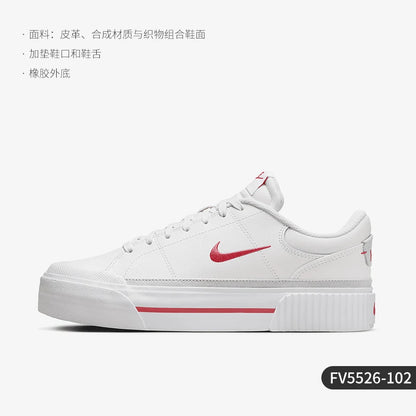 Nike Official 2024 New Women's Fashion Thick-Sole Wear-Resistant Casual Sneakers FV5526-102