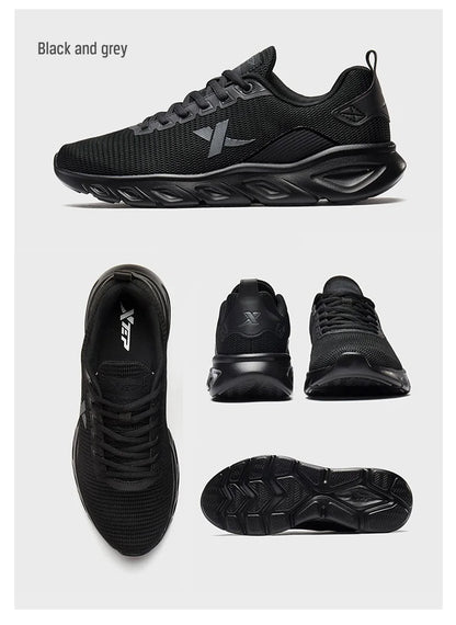 Xtep Running Shoes for Men 2025 Spring Sweat-Absorbing Sports Shoes Wear-Resistant Stability Sporty Sports Sneakers 880119115131