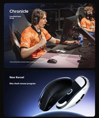 ATK Blazing Sky F1 V2 Ultra Max Wireless Gaming Mouse, Dual-Mode 8K PAW3950 Ultra Lightweight Ergonomic Gaming Mouse