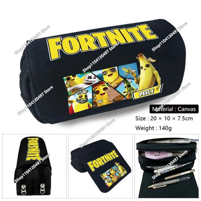Victory Royale Astuccio portapenne per studenti ragazzi e ragazze, ispirato a Fortnited, grande capacità, Peely Llama Hero, astuccio per bambini, ragazzi e adolescenti