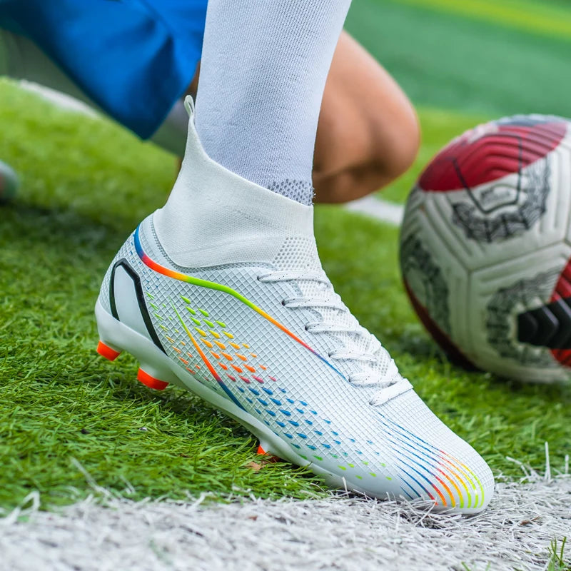Men Football Boots Professional Turf Futsal Match Grass Unisex Outdoor Training Soccer Shoes Soccer Cleats Non-slip Breathable