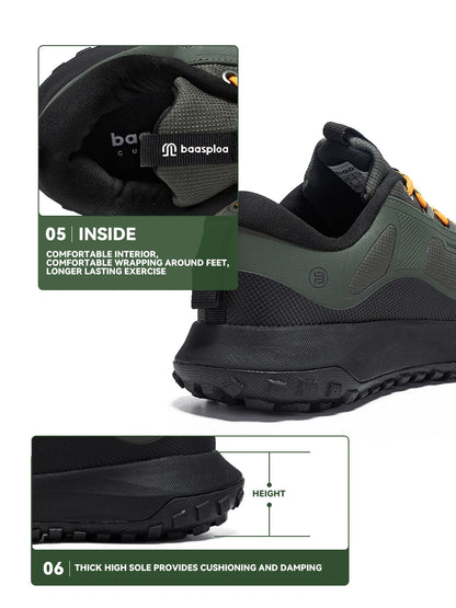 Scarpe da trekking da uomo Baasploa, alta qualità, comode, morbide e impermeabili, sneakers maschili resistenti e antiscivolo per outdoor e arrampicata