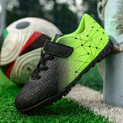 New Men Soccer Shoes Girls Cleats Outdoor Match Training Sport Football Boots Long Spikes Comfortable Breathable Boys Non Slip
