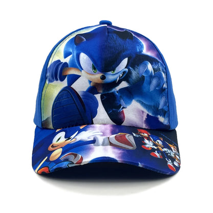 Casquette de baseball pour enfants Sonic 50-54 cm, personnage de dessin animé, hérisson ShadowTails, Knuckles, casquette de protection solaire, accessoire, cadeau