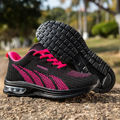 New Summer Rebound Womens Sports Shoes Lightweight Shock-absorbing Running Shoes Marathons Foot Protection Balance Walking Shoes
